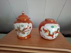 2 Chinese oude dragon- Feniks gemberpotten, Ophalen of Verzenden