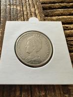 Te koop een mooie ZFR++ 1 gulden van 1915 Wilhelmina, Zilver, Koningin Wilhelmina, 1 gulden, Ophalen of Verzenden