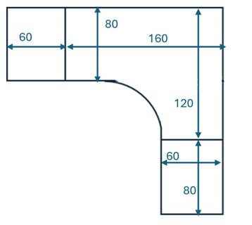 Zeer royaal hoekbureau (Ikea galant) - afbeelding 9