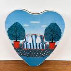 Vintage blik hart katten, Verzamelen, Blikken, Ophalen of Verzenden, Gebruikt, Overige