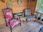 Ouderwetse vintage en rertro rookstoel, fauteuil, Huis en Inrichting, Fauteuils, Ophalen, Hout, Gebruikt, Minder dan 75 cm
