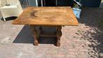Antieke eiken salontafel met afneembaar blad, Huis en Inrichting, Tafels | Salontafels, 50 tot 100 cm, 50 tot 75 cm, Bolpoot antiek