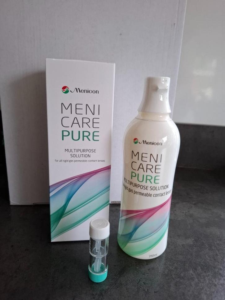 Lenzenvloeistof harde lenzen Menicare Pure, Sieraden, Tassen en Uiterlijk, Uiterlijk | Gezichtsverzorging, Nieuw, Reiniging, Ogen