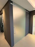 Glazen design schuifdeur, Ophalen, Binnendeur, Schuifdeur, 120 cm of meer