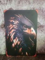 Metalen bordje vogel 20 bij 30 cm, Ophalen of Verzenden, Zo goed als nieuw
