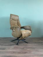 Mooie mosgroene relax fauteuil / relax stoel modern, Ophalen, Gebruikt, Minder dan 75 cm, Nvt