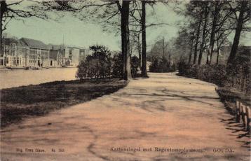 JL152 Tulpkaart Gouda Kattensingel Regentessenlantsoen 1905 beschikbaar voor biedingen