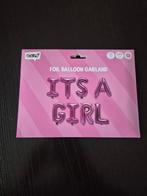 Its a girl balonen tekst balonen 35cm nieuw in verpakking, Ophalen of Verzenden, Nieuw, Meisje