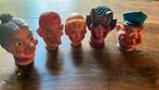 5 oude poppenkast poppen, Antiek en Kunst, Antiek | Speelgoed, Ophalen of Verzenden