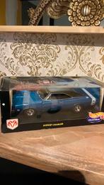 Hotwheels 1969 dodge charger blauw 1/18, Hobby en Vrije tijd, Modelauto's | 1:18, Ophalen of Verzenden, Zo goed als nieuw, Hot Wheels