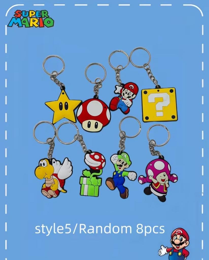 8 Super Mario Sleutelhangers - Nieuw!, Ophalen of Verzenden, Nieuw