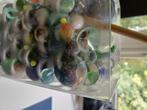 Vaas met bobbels in het glas plus knikkers, Ophalen, Gebruikt