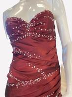 SALE galajurk prinsessenjurk bordeaux maat 32, 34, Galajurk, Ophalen of Verzenden, Zo goed als nieuw, Maat 34 (XS) of kleiner