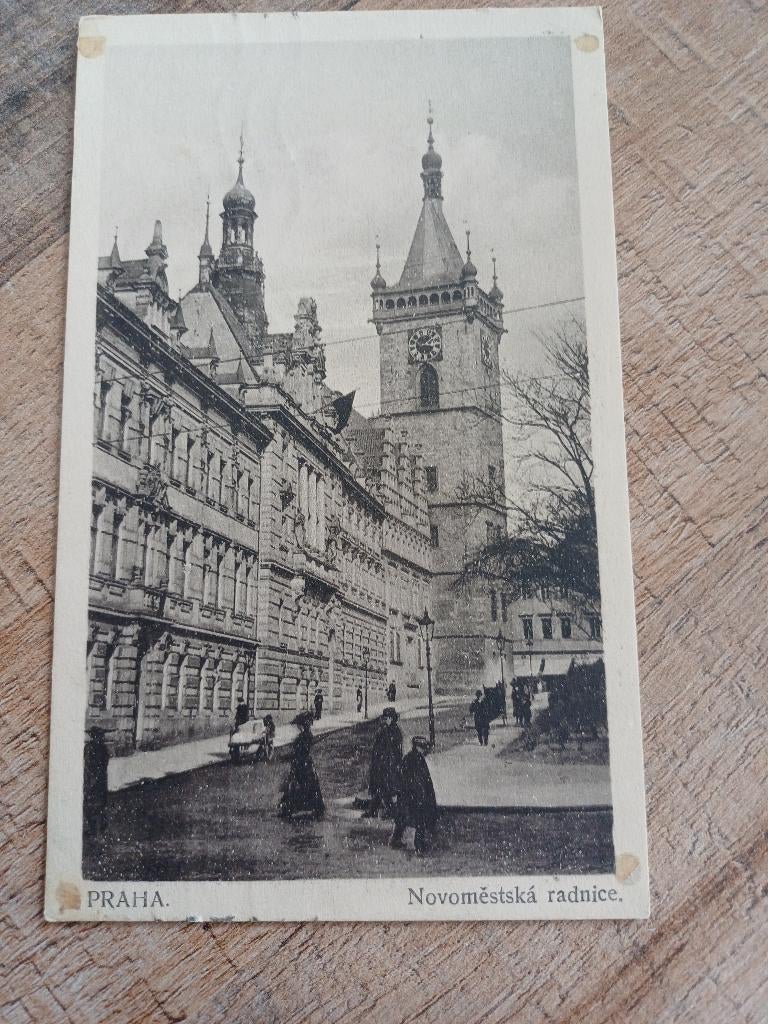 praag, Verzamelen, Ansichtkaarten | Buitenland, Ophalen of Verzenden, Voor 1920, Gelopen