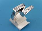 Zilveren damesring met zirkonia                         Z144, Sieraden, Tassen en Uiterlijk, 18 tot 19, Gebruikt, Overige kleuren