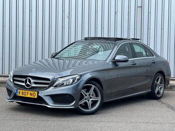 Mercedes-Benz C-Klasse C180d AMG Pano LED Leer 87dkm 2018! beschikbaar voor biedingen