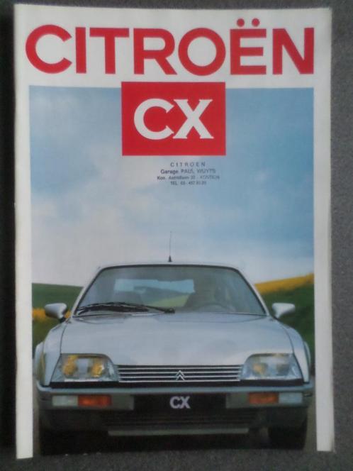 Citroën CX & GTI & Prestige & Turbo 1986 Brochure, Boeken, Auto's | Folders en Tijdschriften, Nieuw, Citroën, Verzenden