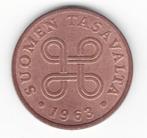 25-691 Finland 1 penni 1963, Verzenden, Overige landen, Losse munt