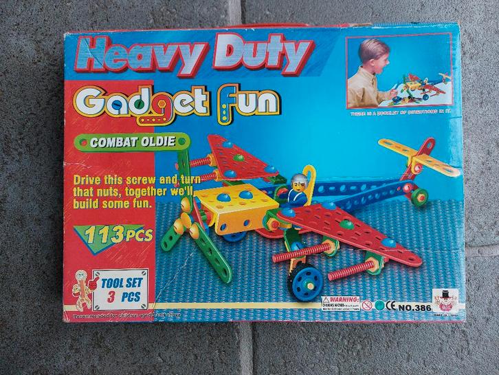 Vliegtuig Heavy Duty - Constructieset, Kinderen en Baby's, Speelgoed | Speelgoedvoertuigen, Gebruikt, Ophalen of Verzenden