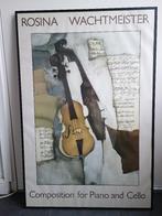 Rosina Wachtmeister cello en piano, Antiek en Kunst, Kunst | Litho's en Zeefdrukken, Ophalen