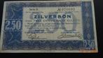 2.50 Gld zilverbon 1938 1 letter  UNC-, Postzegels en Munten, Bankbiljetten | Nederland, Ophalen of Verzenden, 2½ gulden, Los biljet