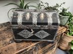 Oude marokkaanse arabische handwerk kist oosters, Huis en Inrichting, Woonaccessoires | Kisten, Overige materialen, Gebruikt, Minder dan 50 cm