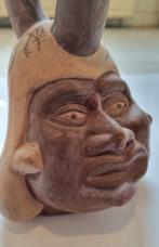Replica pre-Columbiaans Moche portret vaas aardewerk Peru, Overige typen, Ophalen of Verzenden