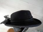zwarte dames hoed van arlin uit U.S.A, Antiek en Kunst, Antiek | Kleding en Accessoires, Ophalen of Verzenden, Dames