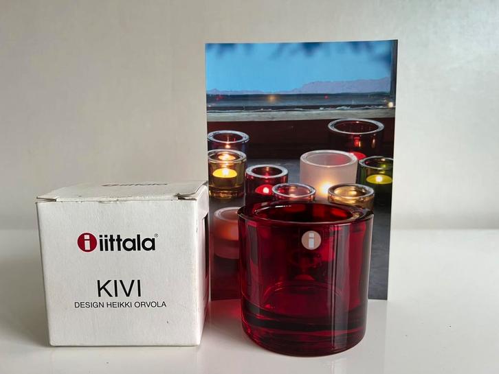 Nieuw Iittala KIVI Marimekko Waxinelichthouder~Red Punainen, Huis en Inrichting, Woonaccessoires | Kandelaars en Kaarsen, Nieuw