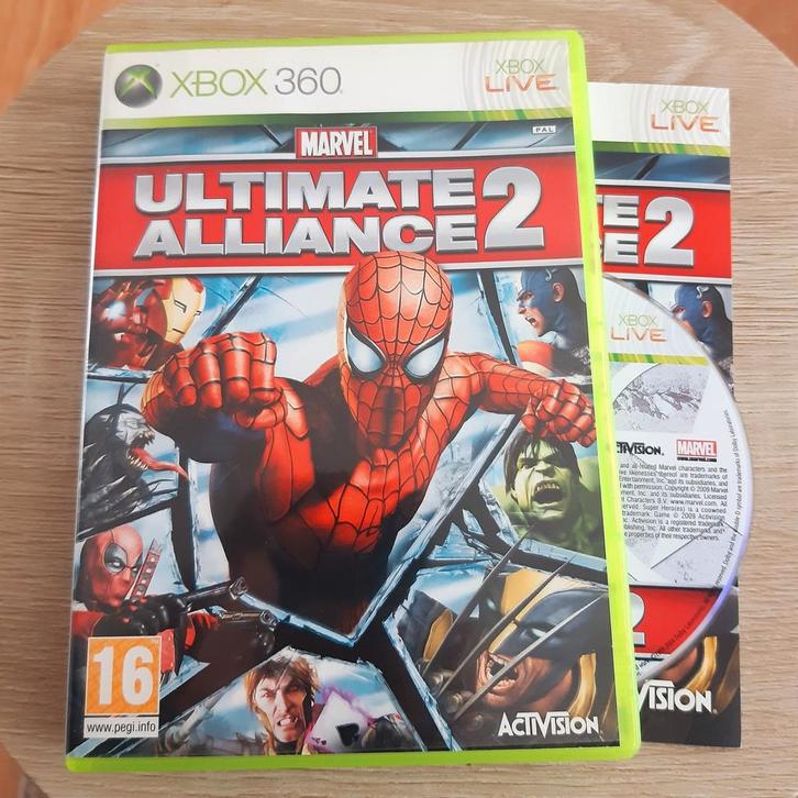 MARVEL Ultimate Alliance 2 - Xbox 360, Spelcomputers en Games, Games | Xbox 360, Zo goed als nieuw, Avontuur en Actie, 1 speler