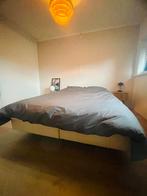 Gratis 2 boxsprings 80x210 (160x210) crèmekleurig, Huis en Inrichting, Ophalen, Gebruikt, 210 cm, Tweepersoons