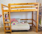 Stapelbed Flexa hoogslaper met bureau en trap – stevieg, Huis en Inrichting, Slaapkamer | Bedden, Ophalen, 90 cm, Eenpersoons