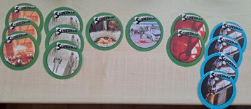 14 vintage stickers Superman tv serie film cryptonite beschikbaar voor biedingen