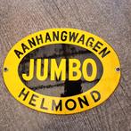 Emaille bord Jumbo Aanhangwagen 3, Ophalen of Verzenden, Reclamebord