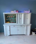 Krijtwit geverfde buffetkast jaren 20/30, Huis en Inrichting, Kasten | Buffetkasten, Ophalen, Gebruikt, 150 tot 200 cm, Barok vintage