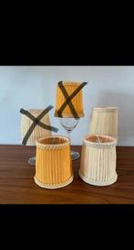 Lampenkapjes, klemkapje, plissé, barok, brocante, vintage., Huis en Inrichting, Lampen | Lampenkappen, Ophalen of Verzenden, Zo goed als nieuw