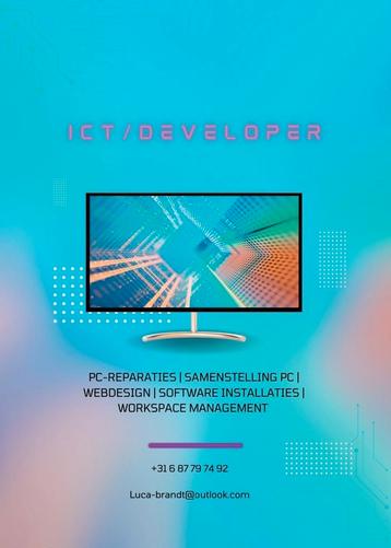 ICT diensten. Reparaties, installaties & webdesign beschikbaar voor biedingen