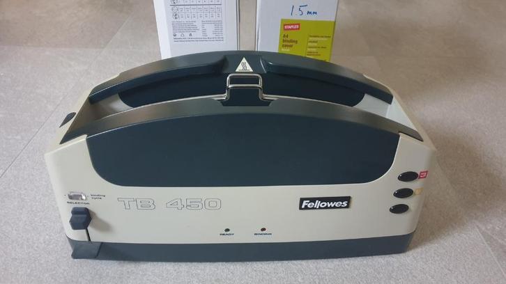 Thermische inbindmachine Fellowes TB450 * GRATIS *, Diversen, Bureau-accessoires, Gebruikt, Ophalen