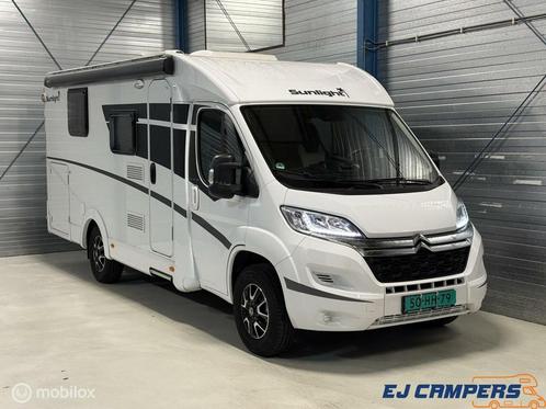 Sunlight/Carado V69/V338 / Queensbed!, Caravans en Kamperen, Campers, Bedrijf, Half-integraal, Carado, Diesel, Handgeschakeld