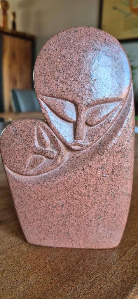 Natuursteen object Zimbabwe gesigneerd, Antiek en Kunst, Kunst | Beelden en Houtsnijwerken, Ophalen of Verzenden