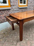 Landelijke Kersenhouten Eettafel met Laden, Antiek en Kunst, Antiek | Meubels | Tafels, Ophalen