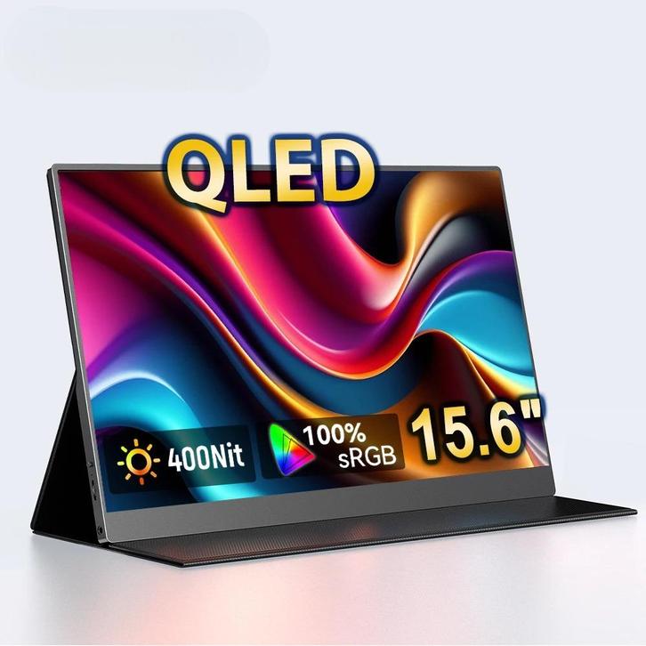 Monitor - 15.6 Inch & QLED FHD - Extern Scherm, Computers en Software, Android Tablets, Nieuw, Wi-Fi en Mobiel internet, 13 inch of meer
