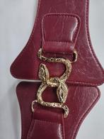 Slangen riem bordeaux rood maat L-XXXL, Kleding | Dames, Riemen en Ceinturen, No.label, Nieuw, Tailleriem, Ophalen of Verzenden