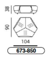 Leolux Guadalupe poef showmodel, Ophalen, Nieuw, Rond, Stof