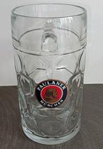 Paulaner Munchen bierpul 1 L, Ophalen of Verzenden, Zo goed als nieuw, Bierglas