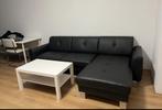 Echt Als nieuwe Zwarte hoekbank in goede staat, Ophalen, 250 tot 300 cm, 125 tot 150 cm, Hoekbank