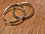 Oorbellen ringen 3 cm, Ophalen of Verzenden, Zilver, Zilver