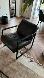 Enzo Lucca Leren Stoel met Protexx Behandeling, Ophalen, Eenpersoons, Zo goed als nieuw, Minder dan 150 cm