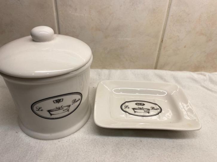 Badkamer Set Le Bain, Antiek en Kunst, Curiosa en Brocante, Ophalen of Verzenden