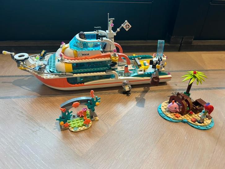 Lego Friends Reddingsboot 41381, Kinderen en Baby's, Speelgoed | Duplo en Lego, Zo goed als nieuw, Lego, Complete set, Ophalen of Verzenden